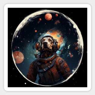 Astronaut Dog in Space! Magnet